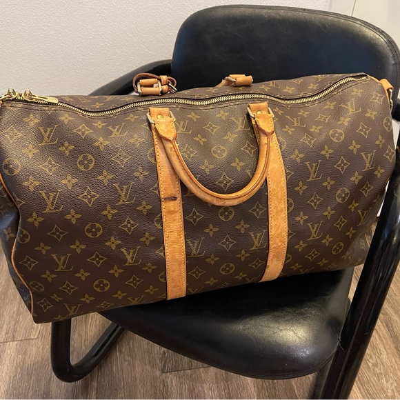 LOUIS VUITTON Keepall 50 Bandoulière Monogram - 💯 AUTHENTIC - M41416 - Picture 3 of 12